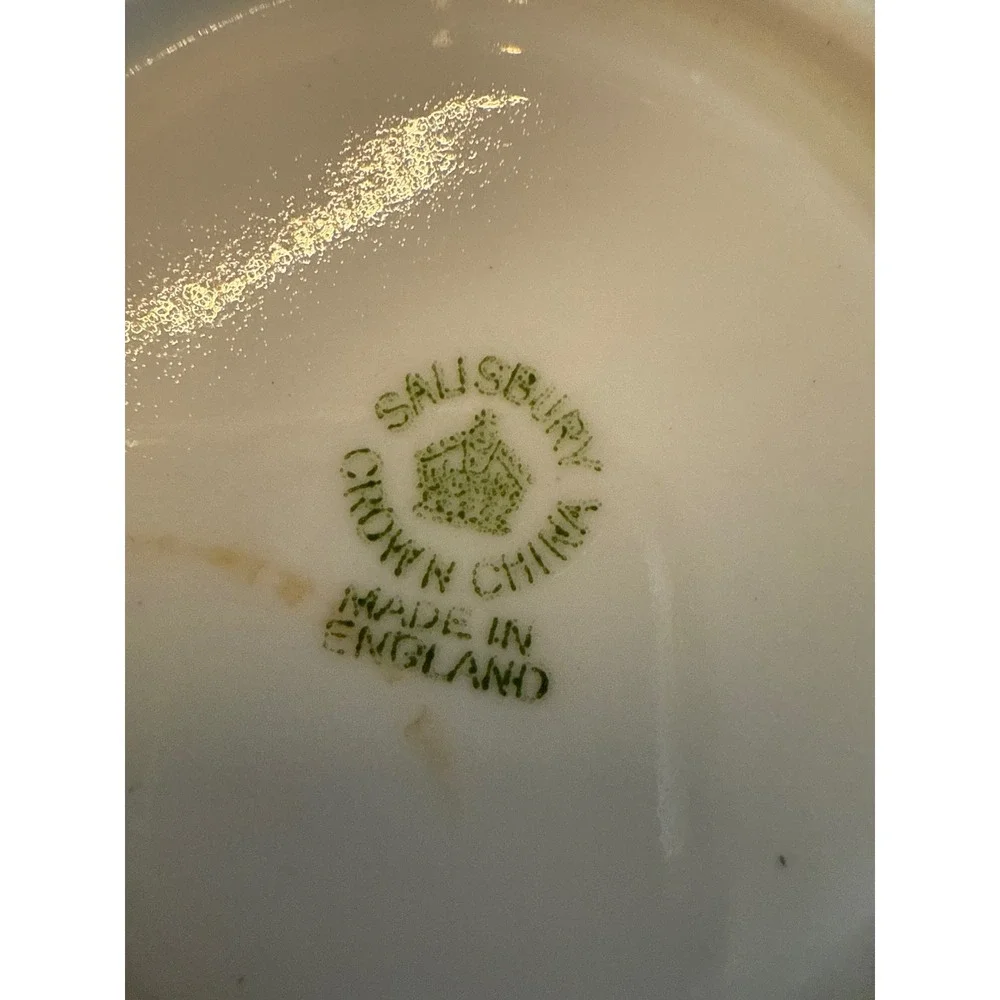 Salisbury‎ Crown China England Teacup and Saucer